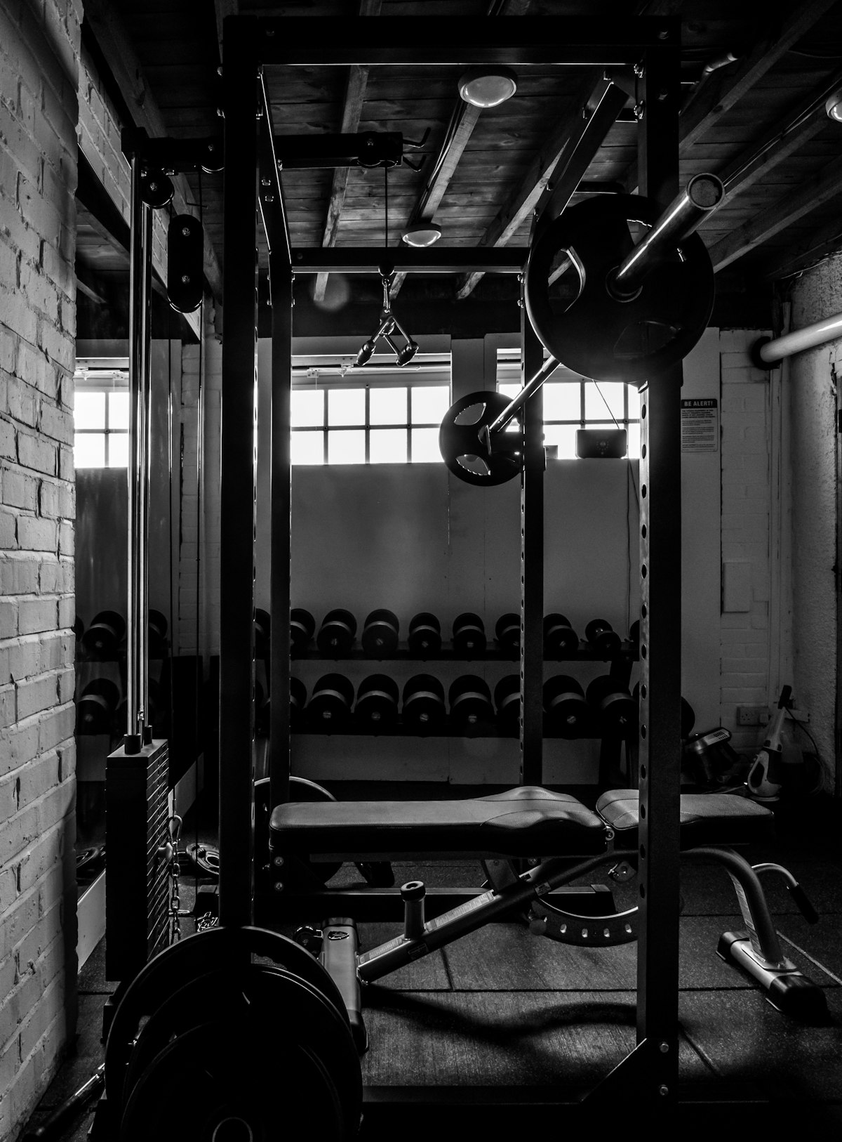 Heavy duty strength training equipment, power racks and cable pulldown towers